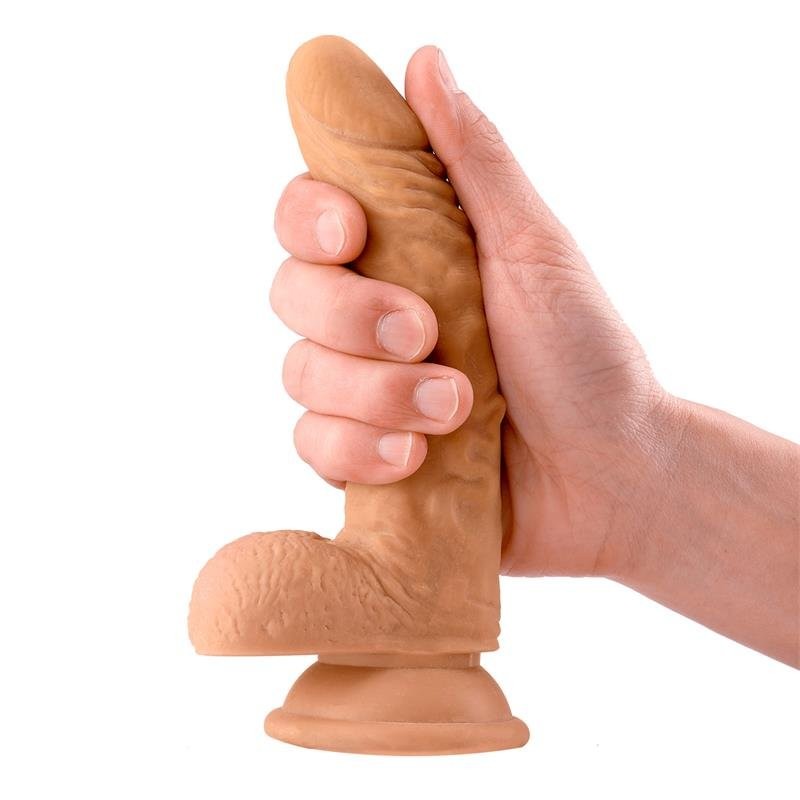 MAX & CO Sam Dildo realistico con testicoli 7,1" color carne
