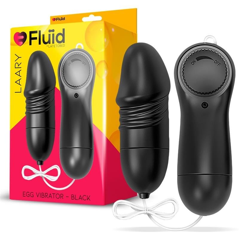 FLUÏD Laary Uovo vibrante multi-velocità con telecomando Nero