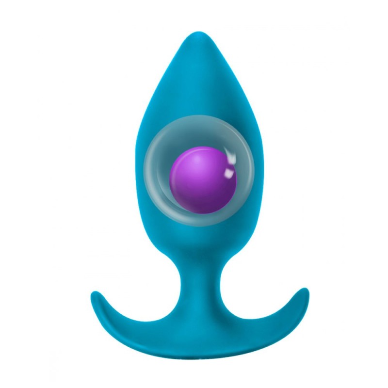 Plug anale con baricentro fuori posto Insatiable Aquamarine
