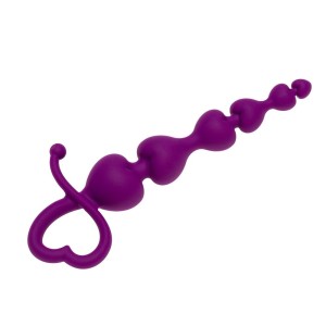 Catena Anale in Silicone GO PEARL 18 x 3,1 cm Viola