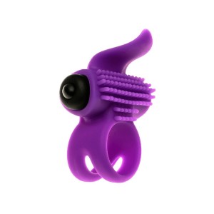 Anello Fallico Vibrante in Silicone BULLET LASTIC Viola