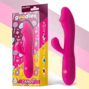Vibratore Rabbit in Silicone CANDY 18,5 x 3 cm Fucsia Ricaricabile
