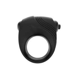 Anello Fallico Vibrante in Silicone ROMERI Nero