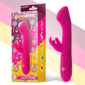 Vibratore Rabbit in Silicone COTTON 19 x 3,5 cm Fucsia Ricaricabile
