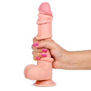 Fallo Realistico con Pelle Scorrevole Dual Layer SLIDY 22,8 x 4,2 cm Pelle Chiara