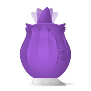 Lecca Clitoride in Silicone PURPLEROSE Viola Ricaricabile