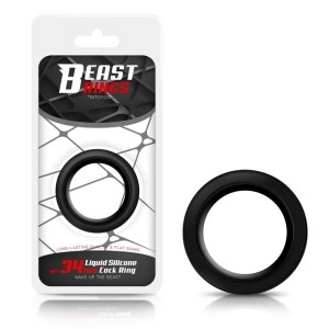 Anello Fallico in Silicone da 3,4 cm Largo 3 cm Beast Rings Nero