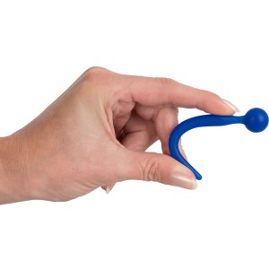 Sperm Stopper in Silicone PenisPlug 9,6 x 0,8 cm Blu