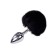 Metal Anal Fluffy Plug M