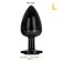 AFTERDARK Blackgem Plug anale metallico con gioiello nero taglia L