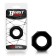 BEAST RINGS Anello per il pene super flessibile poligonale 2,2 cm Nero