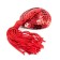 Copricapezzolo LATETOBED BDSM LINE con paillettes a forma di cuore e nappa, rosso