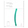 Dildo RealRock doppio cristallo 42 x 3,5 cm Verde