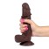 LIKETRUE Slidy Dildo realistico a doppio strato retrattile e regolabile da 8"