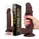 LIKETRUE Slidy Dildo realistico a doppio strato retrattile e regolabile da 8"