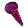 Dildo Unix 21 x 5,3 cm viola-nero