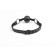 INTOYOU BLACK SHADOW Bavaglio a sfera regolabile e traspirante in pelle vegana