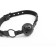 INTOYOU BLACK SHADOW Bavaglio a sfera regolabile e traspirante in pelle vegana