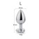 Plug anale a forma di cuore AFTERDARK in zaffiro blu, taglia L