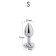Plug anale a forma di cuore AFTERDARK rosso scarlatto taglia S