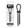 BEAST RINGS Anello per pene regolabile Lazo in silicone solido nero