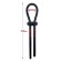 BEAST RINGS Anello per pene regolabile Lazo in silicone solido nero
