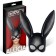 Maschera da coniglio Allicia nera della linea BDSM INTOYOU