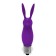 LATETOBED Hopye Rabbit Proiettile Vibrante in Silicone Viola