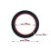 BEAST RINGS Anello per pene 100% silicone solido 3,6 cm rosso e nero