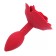 A-GUSTO Rose Plug Anale in Silicone Rosso