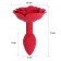 A-GUSTO Rose Plug Anale in Silicone Rosso