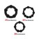 ANELLI BEAST Set di 3 anelli per il pene flessibili con perline neri